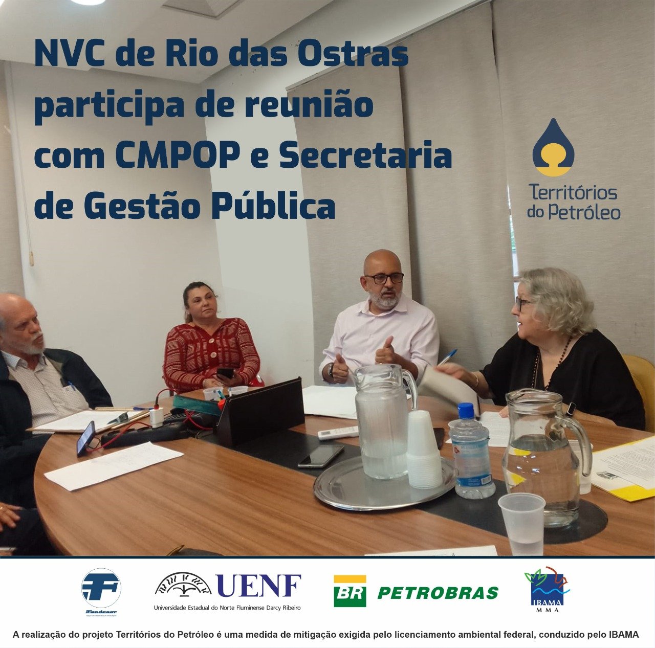 NVC de Rio das Ostras participa de reunião com CMPOP e Secretaria de Gestão Pública