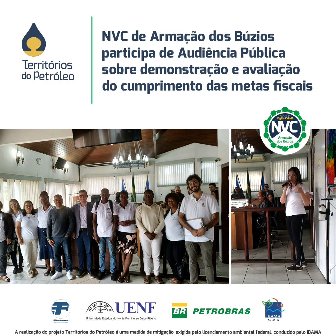 NVC de Armação dos Búzios participa de Audiência Pública sobre demonstração e avaliação do cumprimento das metas fiscais