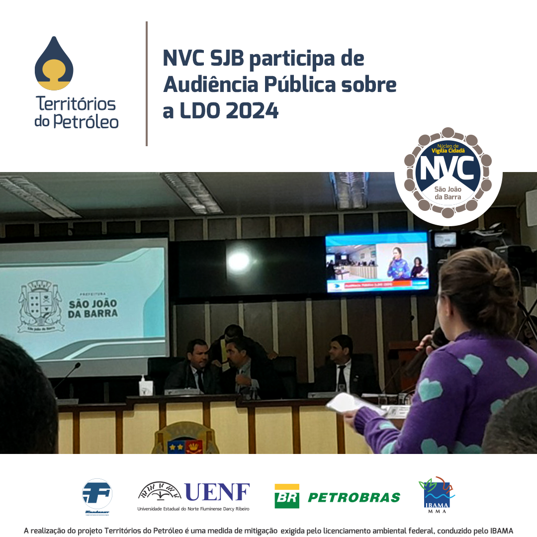 NVC SJB participa de Audiência Pública sobre a LDO 2024