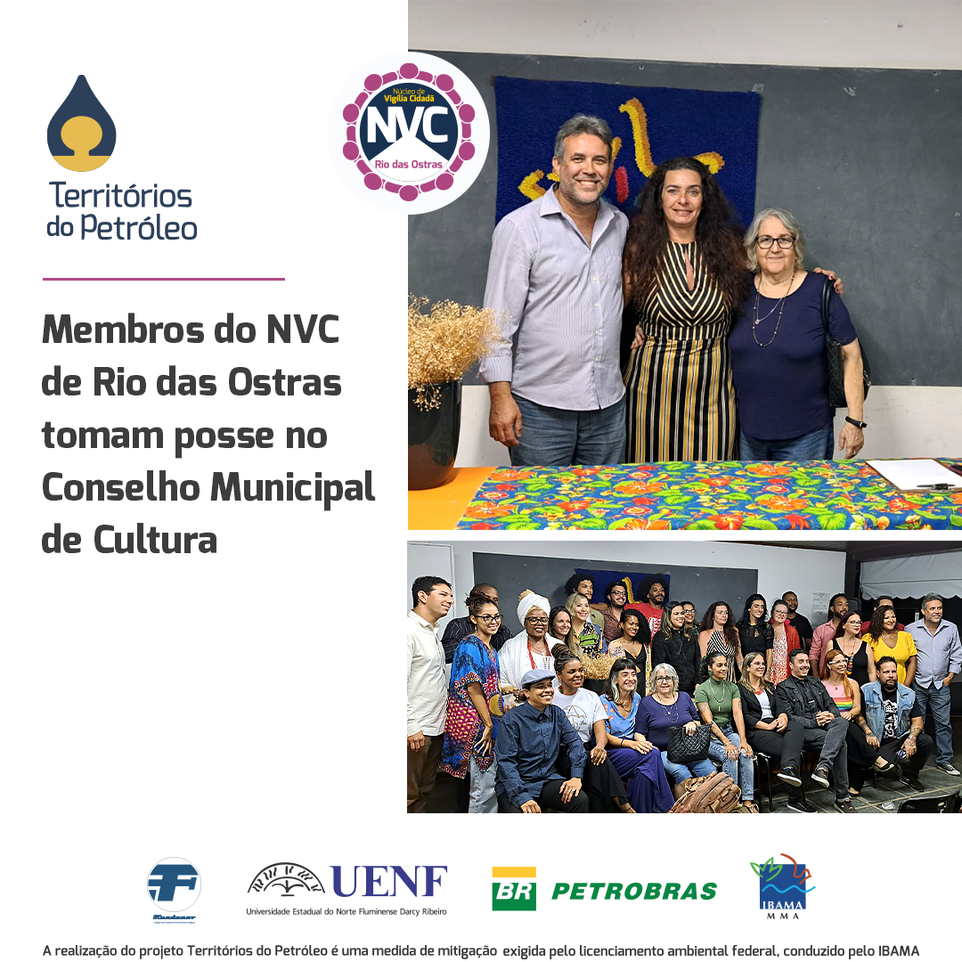 Membros do NVC de Rio das Ostras tomam posse no Conselho Municipal de Cultura
