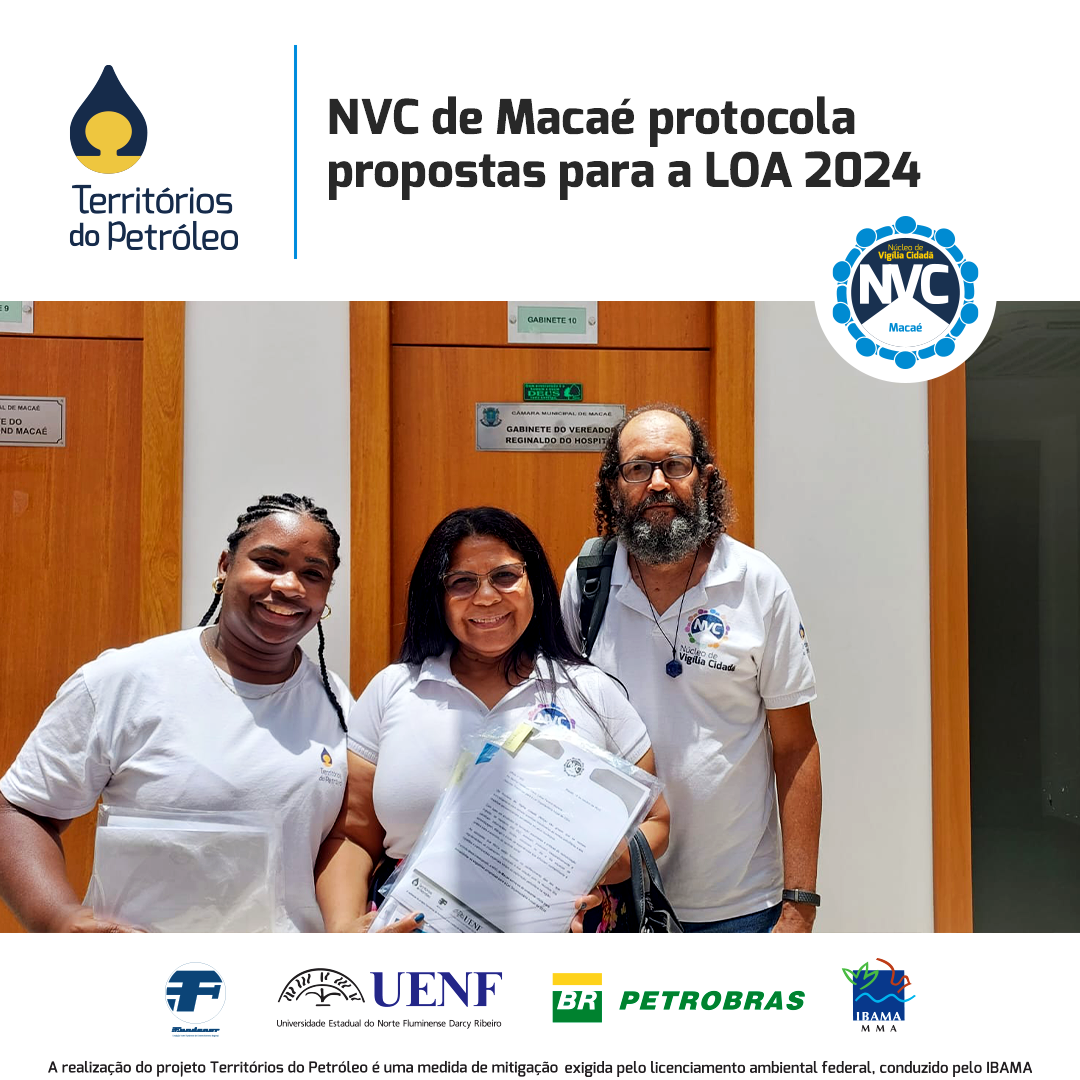 NVC de Macaé protocola propostas para a LOA 2024