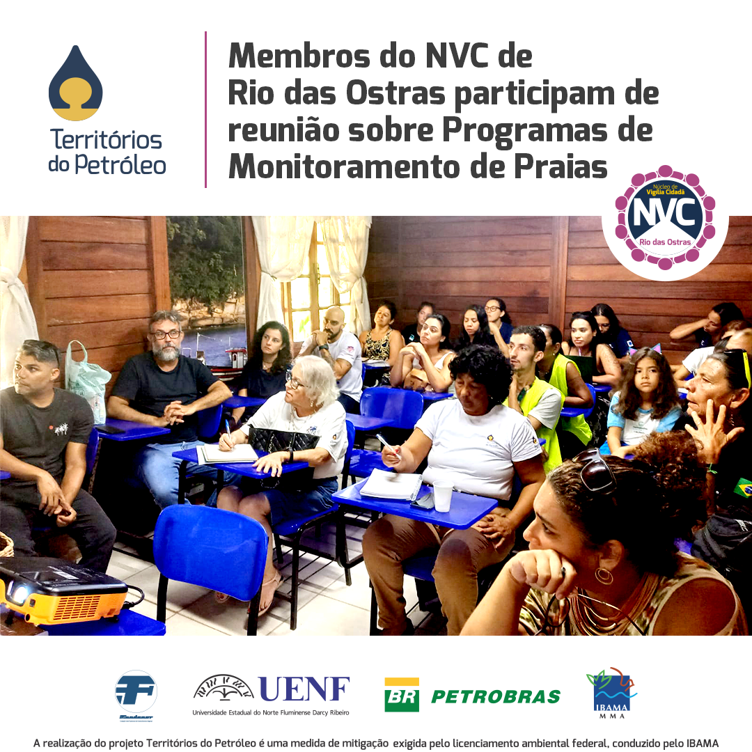 Membros do NVC de Rio das Ostras participam de reunião sobre Programas de Monitoramento de Praias