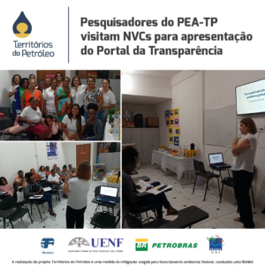 Pesquisadores do PEA-TP visitam NVCs para apresentação do Portal da Transparência